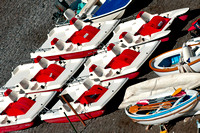 Peddle boats on the beach, Positano