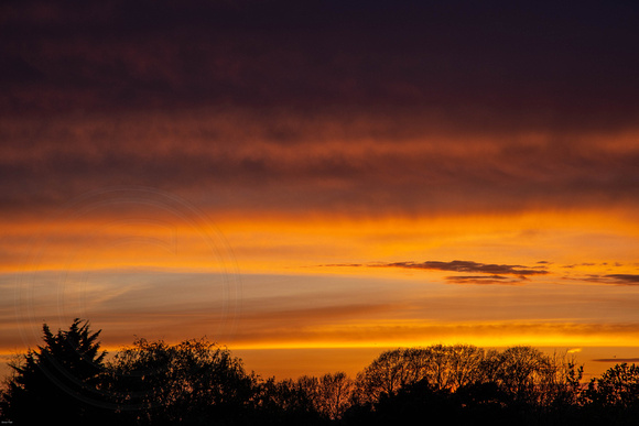 Sunset over Hampton Court