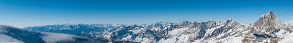 The Matterhorn and Italian alps