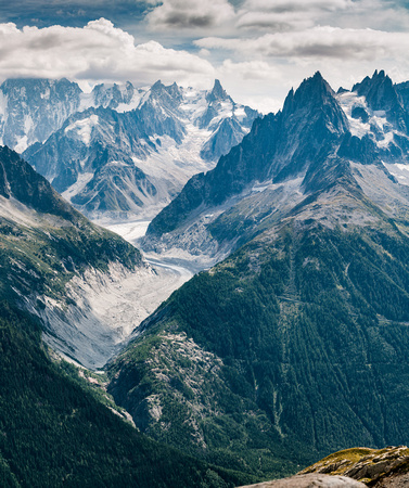 Valee Blanche and Grand Jorasse, Massif de Mont Blanc