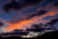 Dramatic sunset over Rappahannock county, Virginia