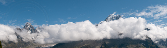 Aiguille Vert with a cloud collar