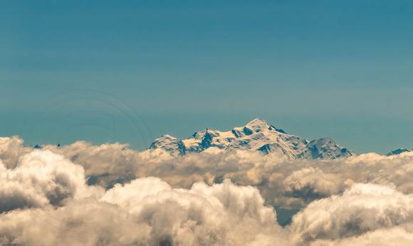Mont Blanc Massif - from over 80 Km