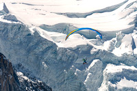 Buddy flying near Mont Blanc