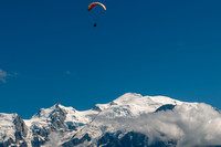 November 2019: Best view in town; paragliding with Mont Blanc from Plateau D'Assy