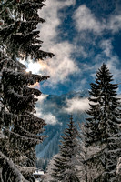 Clouds and mountains and snow, Argentiere