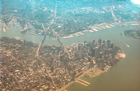 Aerial view of Manhattan in July 1995