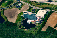aerial view of a corporate building Near Chicago