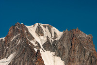 Close-up of Aiguille d'Argentiere in summer
