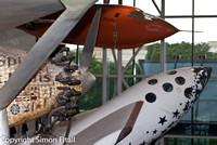 Ryan NYP Spirit of St Louis, Scaled Composites SpaceShipOne, Bell X-1