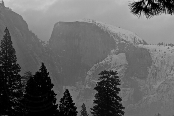 Half Dome in the mist